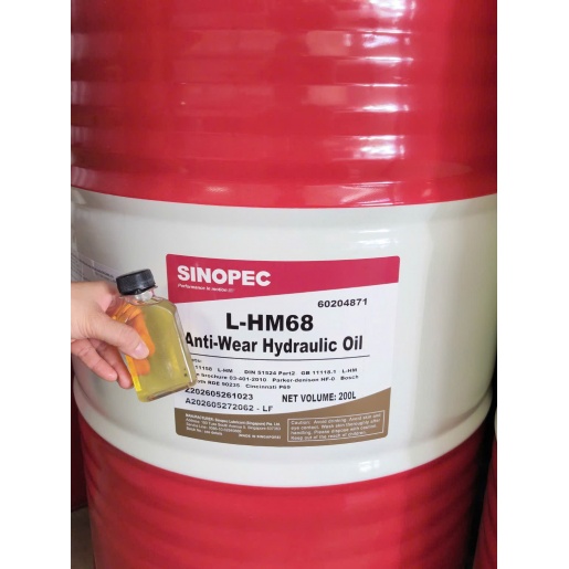 Dầu Thủy Lực Chống Mài Mòn Sinopec Antiwear Hydraulic Oil L-HM 68